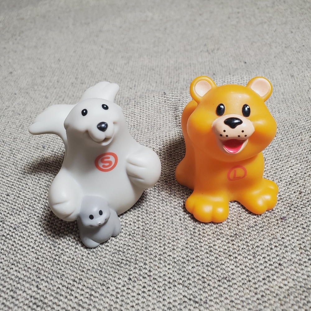 2005 Fisher Price Little People A to Z Alphabet Learning Zoo L Lion S Seal RARE